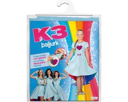 K3 verkleedkleren baljurk K3 verkleed jurk love Cruise met glitters en  handige... | bol.com