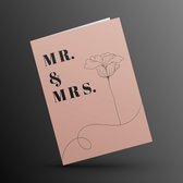 Mr. en Mrs. Huwelijkskaart