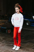 Topitm meisjes flared broek Jose Red