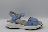 Xsensible- 30304- Sandaal- Syros- Lake blue metal- maat 42