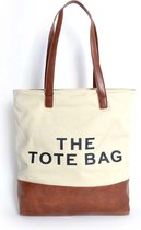 Canvas shopper beige