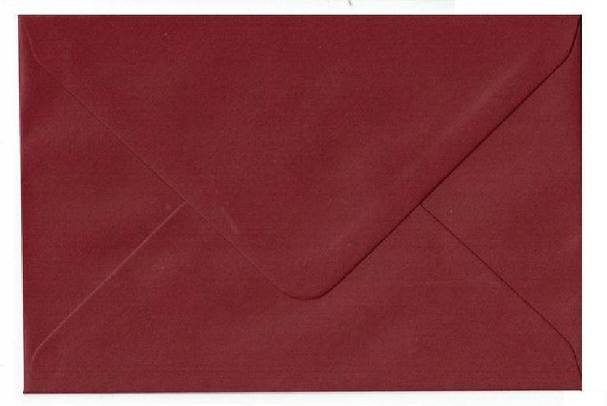 50 Luxe C6 Enveloppen - Bordeaux rood - 162x114mm - 110 grams - 16,2X11,4cm