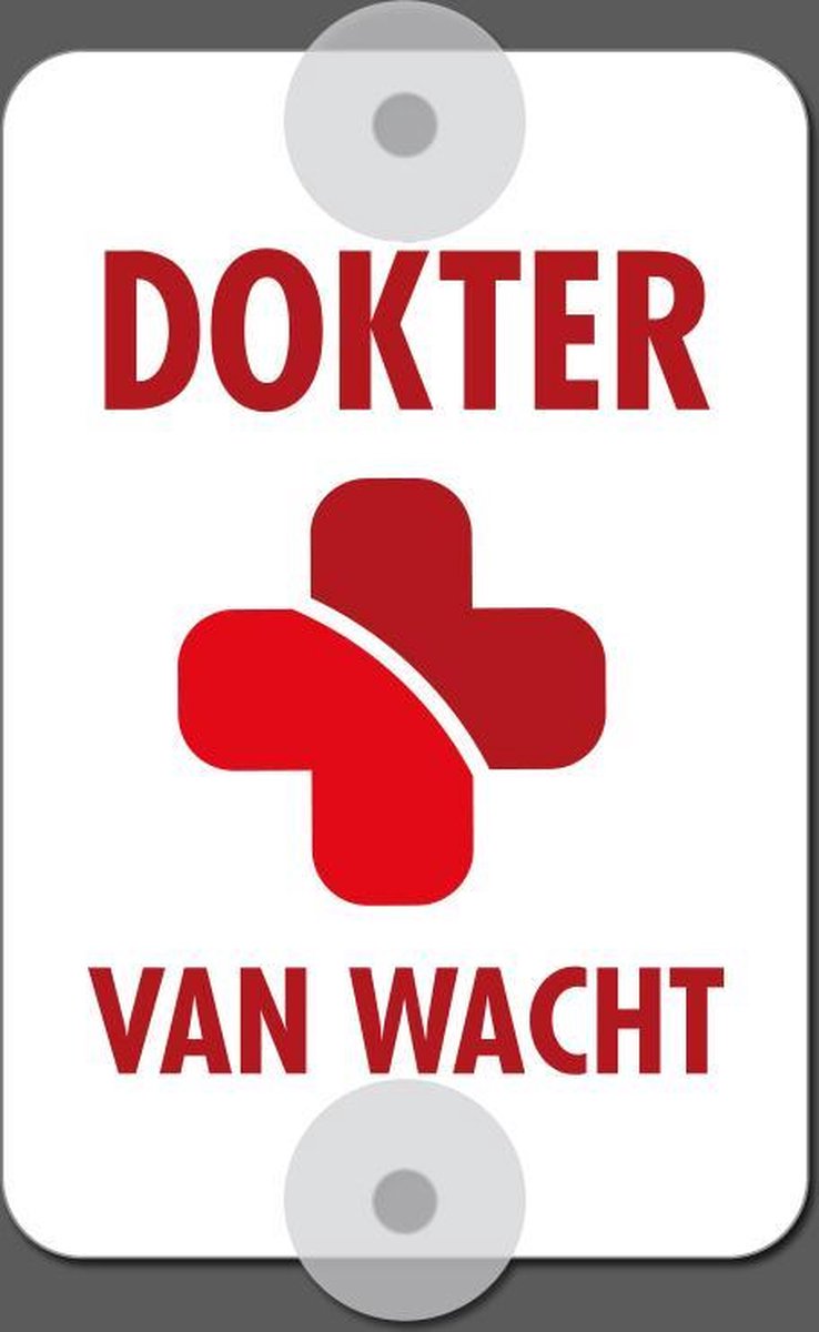 autobord - logo - dokter van wacht - 10cm x 15