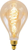 3-pack warm witte XXL LED lampen met croissant-vormige spiraal en E27 fitting