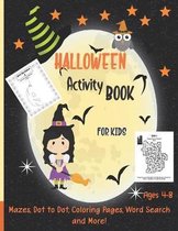 Halloween Kids Activity Book: Ages 4-8