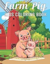 Farm Pig Kids Coloring Book