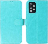 Samsung Galaxy A72 & Galaxy A72 5G Hoesje - Book Case Telefoonhoesje - Kaarthouder Portemonnee Hoesje - Wallet Cases - Groen