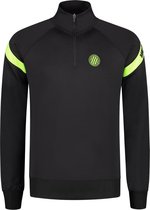 Malelions Sport Pre-Match Quarterzip - Black/Neon Yellow - XS