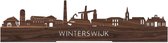 Standing Skyline Winterswijk Notenhout - 60 cm - Woondecoratie design - Decoratie om neer te zetten - WoodWideCities