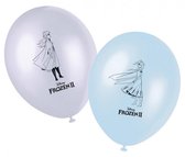 Frozen 2 Ballonnen, 8 stuks - Frozen themaballonset -anna elsa - Blauwe  Frozen ballonnen setje van 8x stuks - Feestartikelen en kinder verjaardag versiering