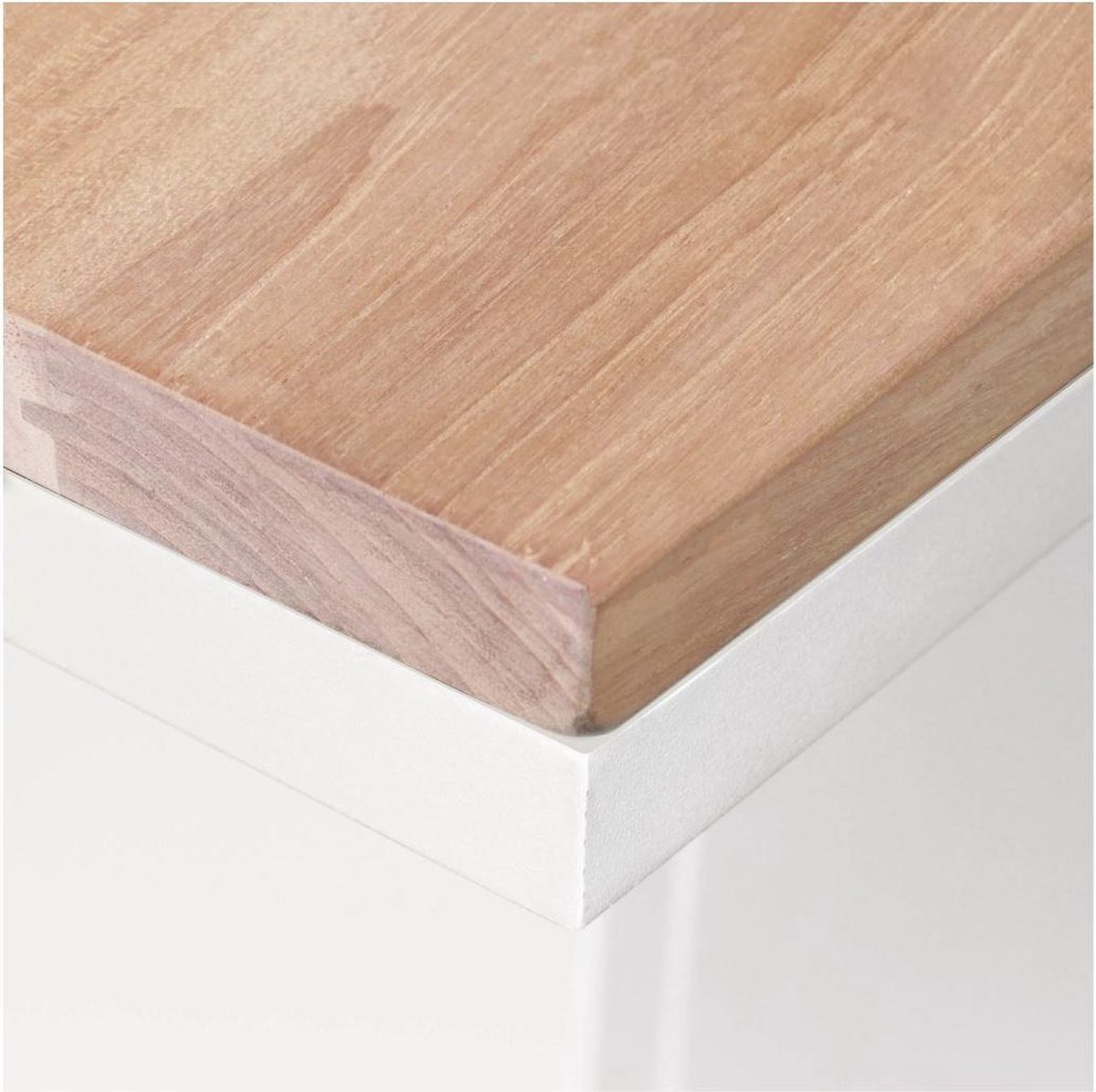 Cosi Cosiloft 120 - Table de feu - Blanc avec teck