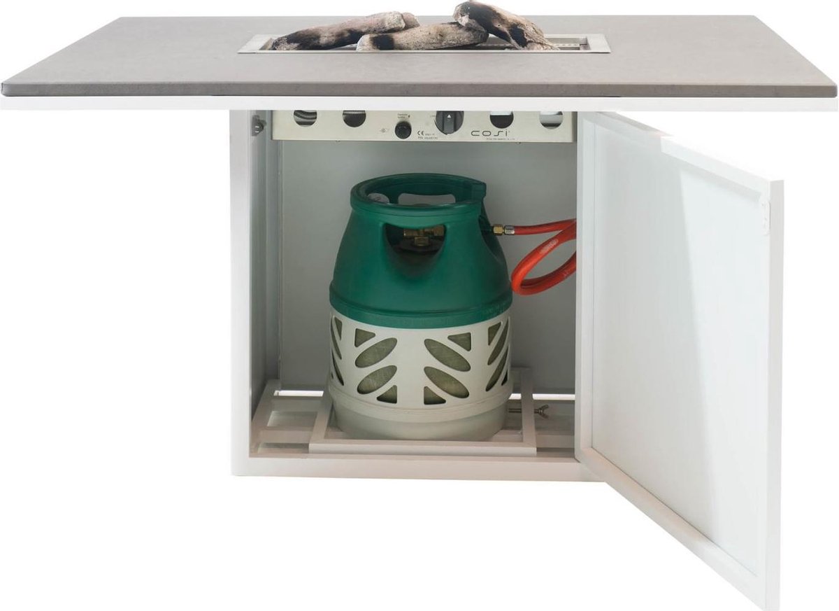 Cosi Cosiloft 120 - Fire Table - White with Grey