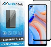 Mobigear Screenprotector geschikt voor OPPO Reno 4 5G Glazen | Mobigear Premium Screenprotector - Case Friendly - Zwart