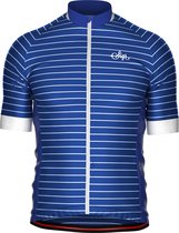 BLUE HORIZON' fietsshirt met Blauw/witte strepen voor heren - XL