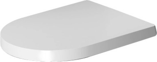 Duravit ME by Starck WC-zitting 43.8x37.4x5.1cm compact Kunststof wit Glanzend