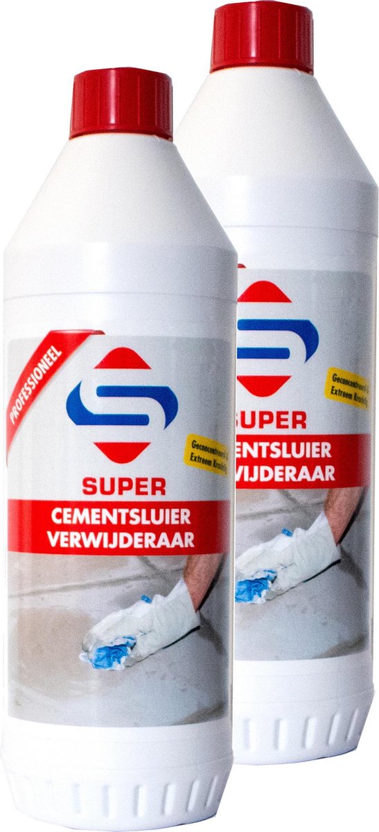 SuperCleaners - Cementsluierverwijderaar - 2 stuks 1L - supercleaners