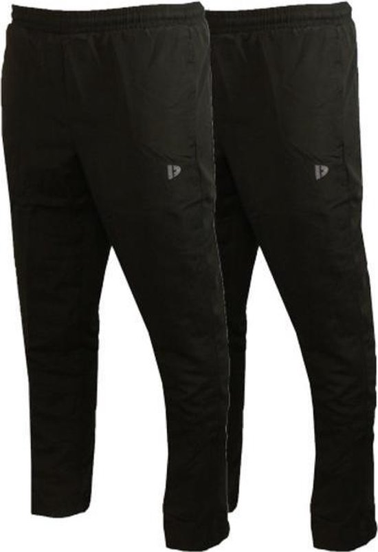 2- Pack Donnay Micro fibre pant - Rechte pijp - Sportbroek - Heren - Maat XXL - Zwart