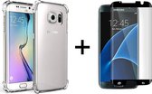 Samsung S7 Edge Hoesje - Samsung Galaxy S7 Edge hoesje shock proof case hoes hoesjes cover transparant - Full Cover - 1x Samsung S7 Edge screenprotector