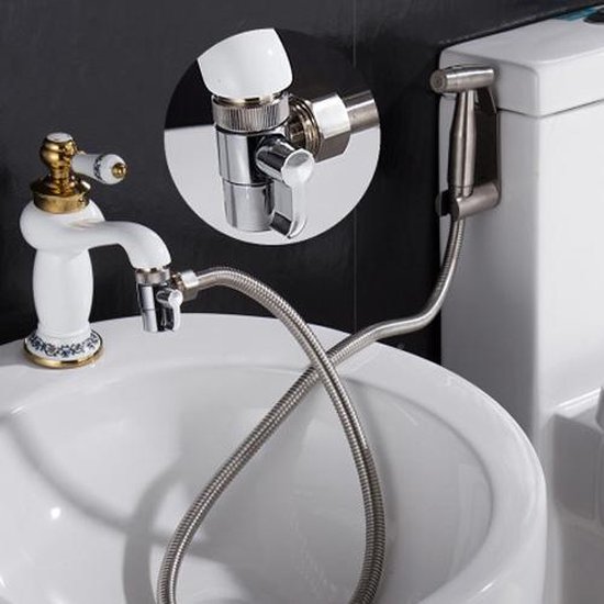 Bidet Spray Sproeier Voor Toilet Badkamer Keuken RVS Set Handspuit  Douchekop... | bol.com
