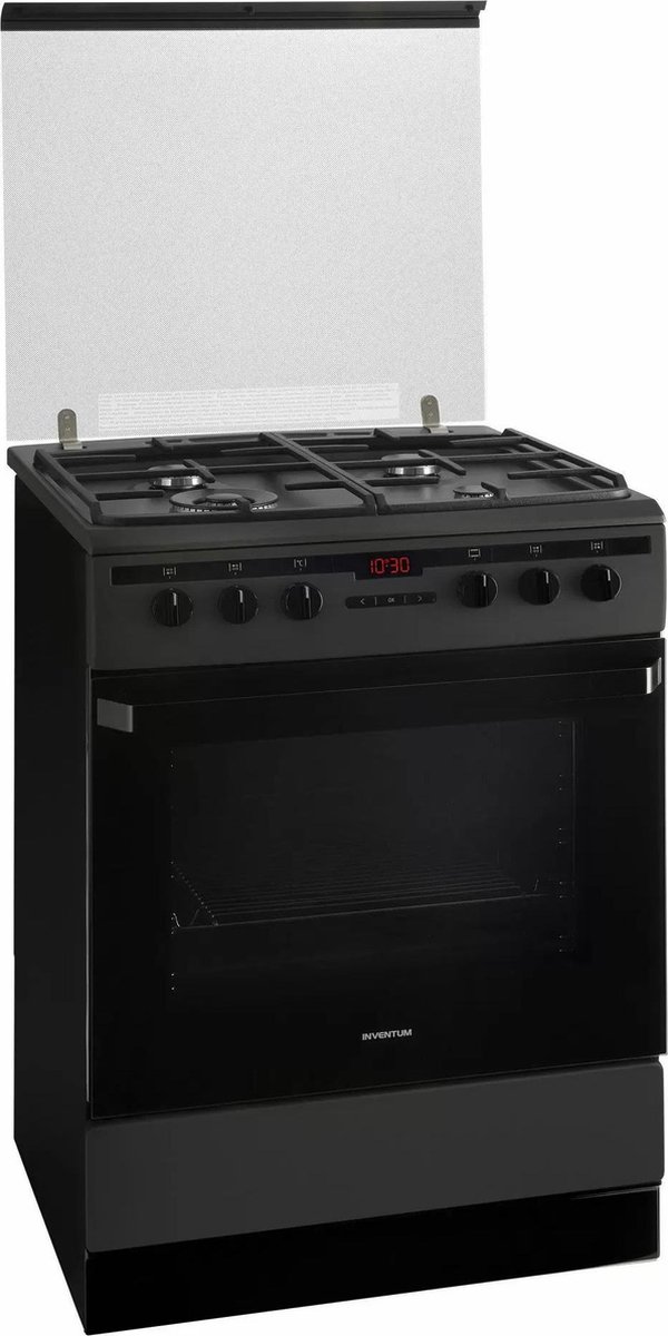 Inventum VFG6034WGZWA - Vrijstaand gasfornuis - Elektrische oven - 4  kookzones - 60 cm... | bol.com