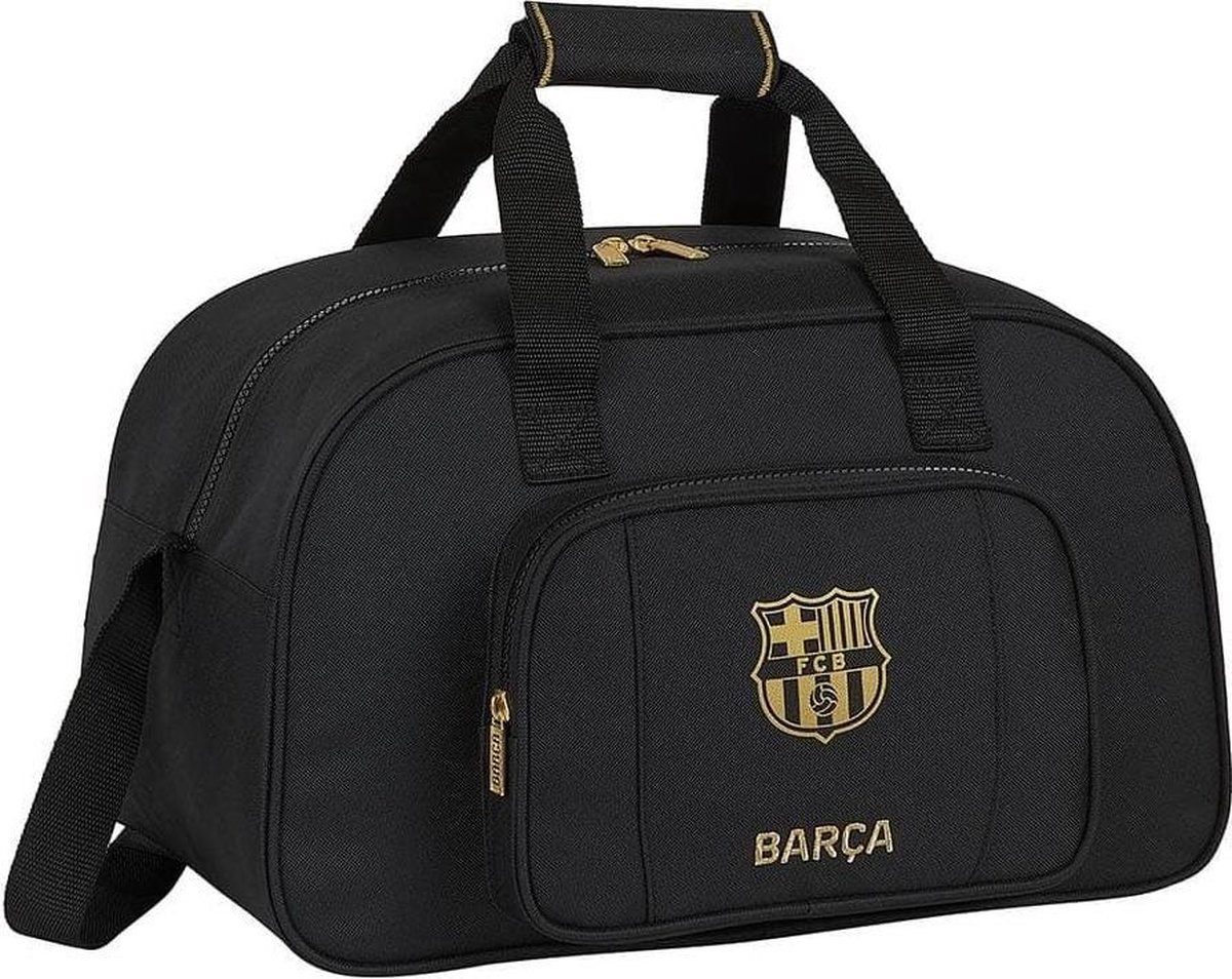Sac Banane FC Barcelona Officiel - Noir, Avec Poche Extérieure | Léger Et Résistant, Pour Enfants Et Ados