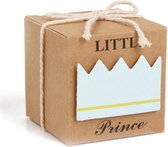 DW4Trading Coffrets cadeaux Petit Prince - Coffrets cadeaux avec Noeud - Baby shower - 5 Pièces - 5x5x5 cm - Bleu