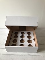 Set van 10 stuks stevige cupcakedozen voor 12 cupcakes