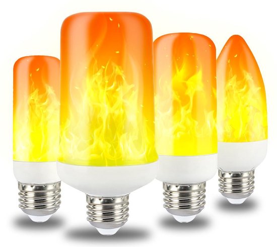 WiseGoods Hoge Kwaliteit E27 LED Lamp Fakkel Verlichting - Nep Kaars -  Realistische... | bol