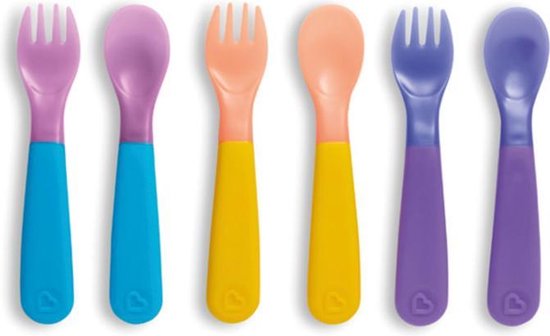 Munchkin meerkleurige vorken en lepels | bol.com