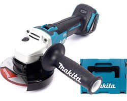 MAKITA Haakse Slijper DGA506ZJ - 18 V Accu - 125 mm Body - In Mbox - Losse Body (geleverd zonder accu en lader)