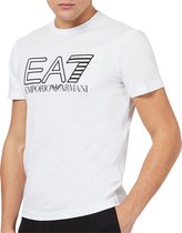 EA7 T-shirt - Mannen - wit/zwart