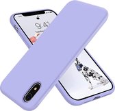Siliconen telefoonhoesje geschikt voor Apple iPhone XR Hoesje Lavendel