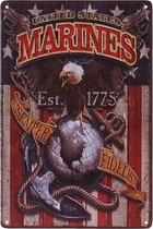 Metalen plaatje - United States Marines