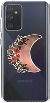 Casetastic Samsung Galaxy A72 (2021) 5G / Galaxy A72 (2021) 4G Hoesje - Softcover Hoesje met Design - Autumn Moon Print