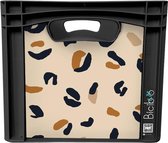 Fietskrat Bicibo Leopard naturel - groot