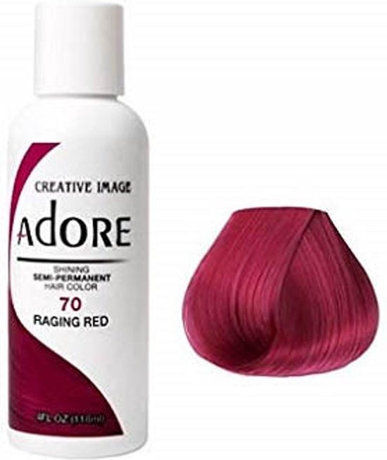 Tegenover inkomen Kampioenschap Adore Shining Semi Permanent Hair Color Raging Red-70 Haarverf | bol.com
