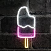 Neon verlichting - Ice cream - Multicolor sfeerlicht - Wandlamp