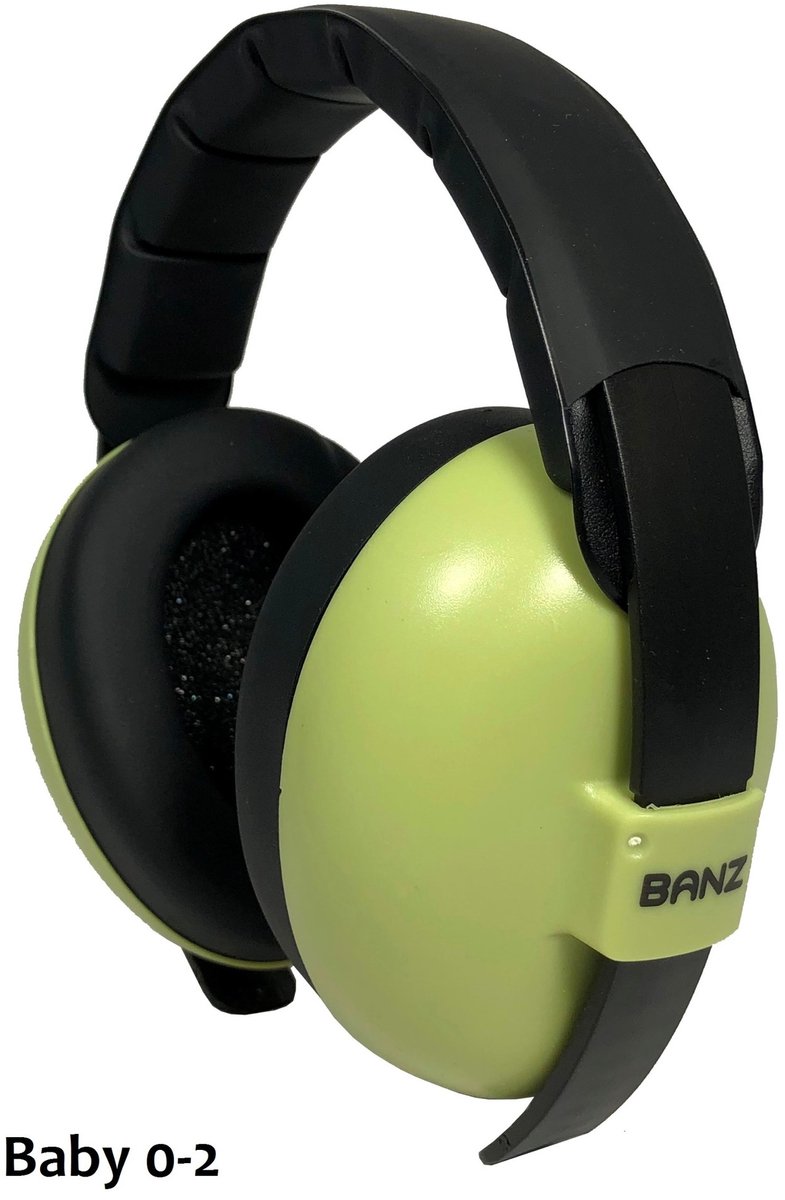 Baby Banz gehoorbeschermers Baby -light green