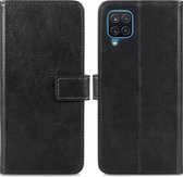 Samsung Galaxy A12 Hoesje met Pasjeshouder - iMoshion Luxe Book Case - Zwart