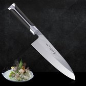 Couteau de chef professionnel Yanagiba, couteau de chef de 9 pouces pour poisson, viande, légumes, couteau japonais Deba en acier à haute teneur en carbone,