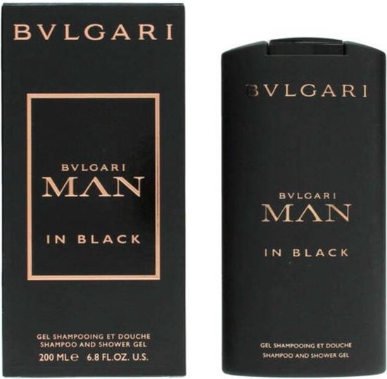 Bvlgari Man In Black Shampoo & Shower Gel 200ml bol
