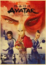 Avatar The Last Airbender - Aang met Zijn Vrienden - Poster 42X30cm