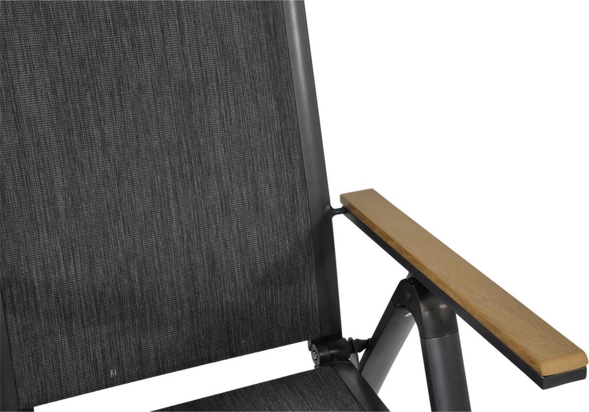 Lesli Living Chaise de jardin réglable Arezzo - 57x69x103 cm - Aluminium