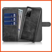 2-in-1 iPhone 11 Pro Leren Wallet Hoesje iPhone 11 Pro - Zwart - 3 Pasjes - Leer - Geschikt voor iPhone 11 Pro - Hoesje | Wallet | Bookcase | Cover | Achterkant | Hoes | iPhone 11 Pro Hoesje