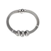 The Cable armband - Zilver / 19cm