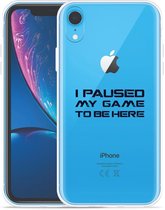 Geschikt voor Apple iPhone Xr Hoesje Paused Games - Designed by Cazy