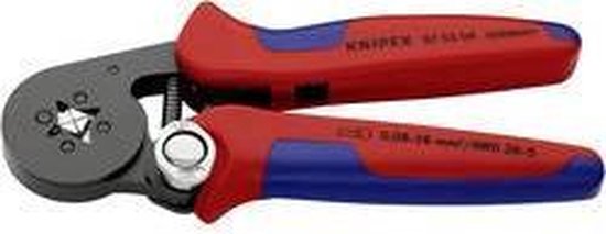 Knipex Zelfinstellende krimptang voor adereindhulzen | Met zij-invoering - 975504