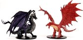 Pathfinder Battles: City of Lost Omens Premium Figure: Adult Red & Black Dragons - EN