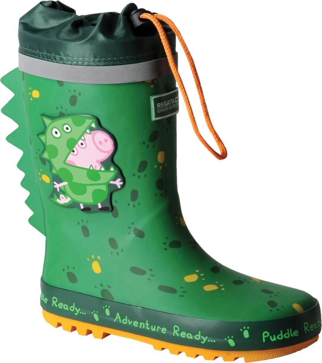 Regatta - Regenlaarzen voor kinderen - Peppa Pig Puddle - Dino groen - maat 29EU