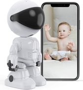 Multifunctionele Babyfoon met Camera & Audio - App Functie - Geluid en Bewegingsdetectie - 1080P - Camera Beveiliging - Huisdiercamera - Nachtzicht - Tweerichtingsgesprek - Baby Monitor - Com
